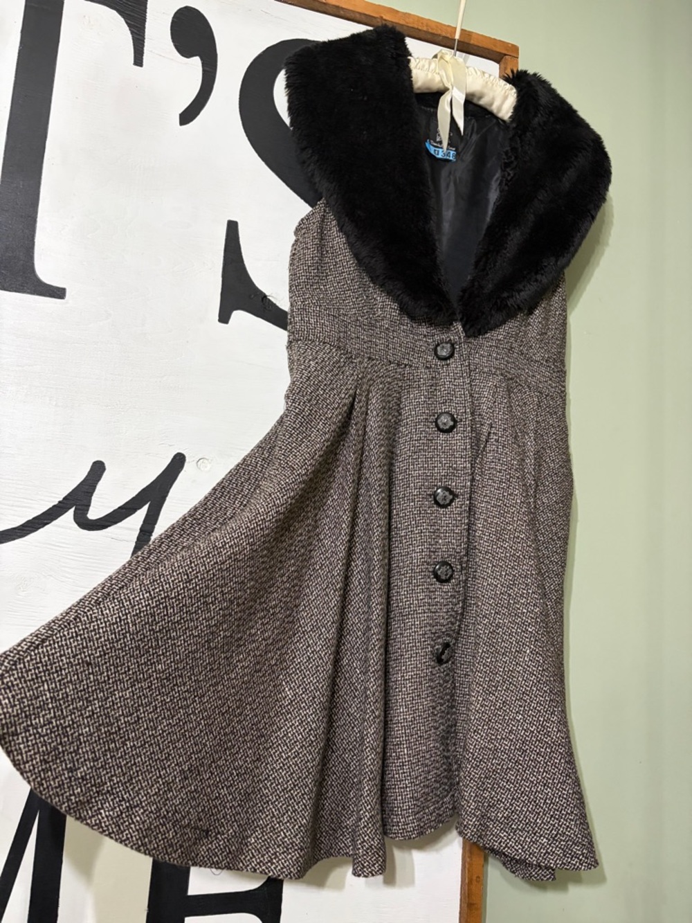 Double Zero Black Satin Lined Jacket with Cream Ribbon Trim - Picture 1 of 8